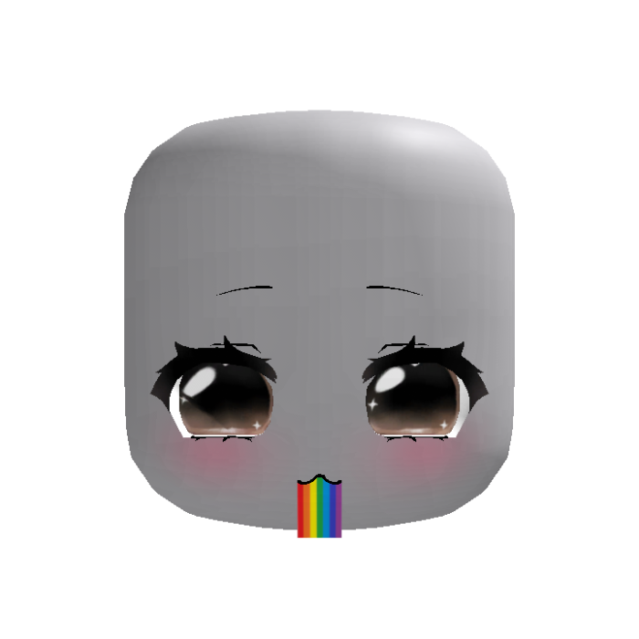 ♡ : animated rainbow barf sparkly moe brown eyes