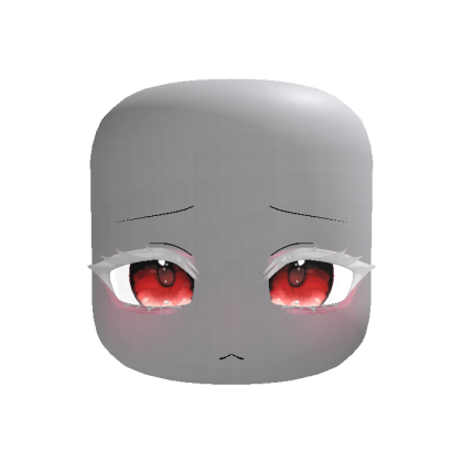 (Animated) Red Anime Moe Shy Eyes Albino Red