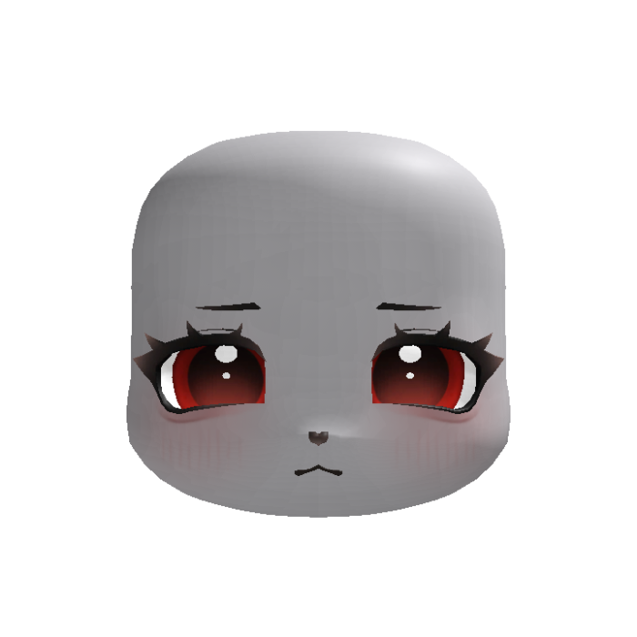 (animated) red kawaii kigurumi pout puppy eyes