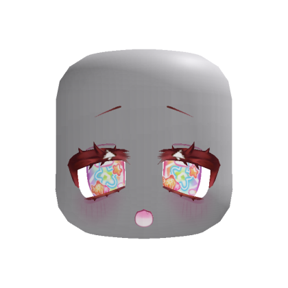 (animated) excited dizzy taiyaki eyes in rainbow