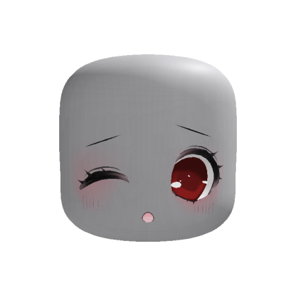 adorb winking suprised anime eyes red thumbnail