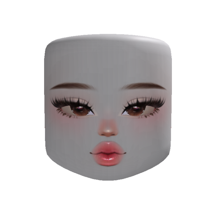 Cute Trendy Preppy Makeup Face V2 (Customizable)