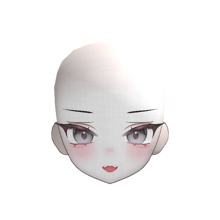 Anime Doll Head Sly Recolorble (White)