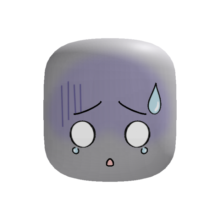 [Animated] Scared Chibi Tearful Doll Face