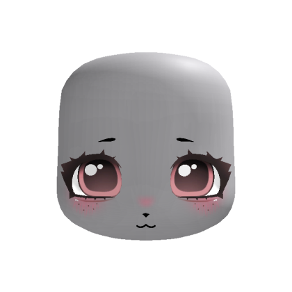 pastel pink cute bunny kigurumi doll eyes head