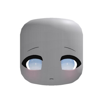 🦴 sad adorable doll anime moe face baby blue