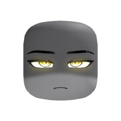 Powerful Shadowed Anime Boy Face (Yellow)