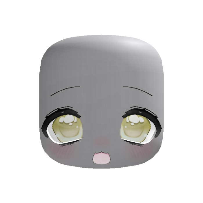 (Animated) Yellow Adorable Cute Chibi Face