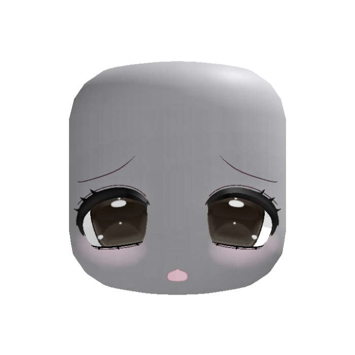 ♡ : cute tired kawaii sad face brown