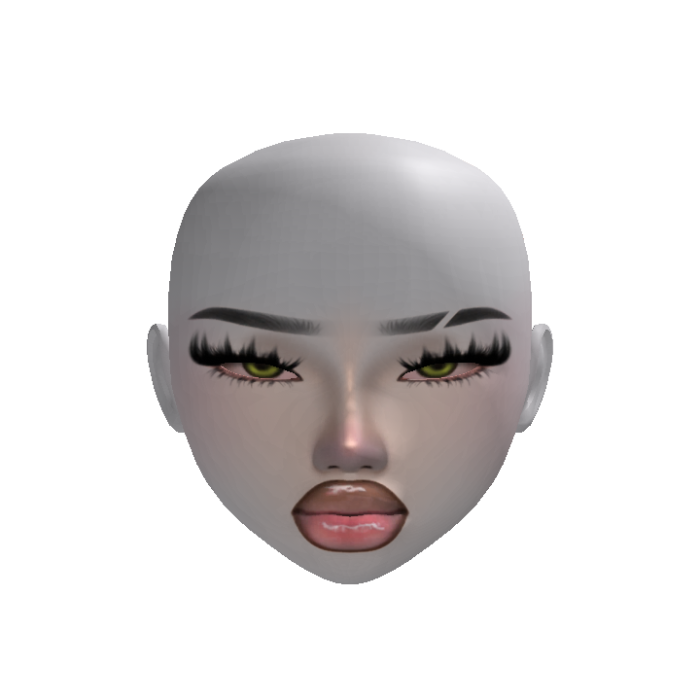 ABG baddie latina girl mesh makeup green eyes face