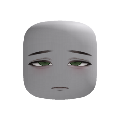 Tired Sleep Anime Face (Green)