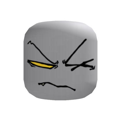 grumpy zombie face