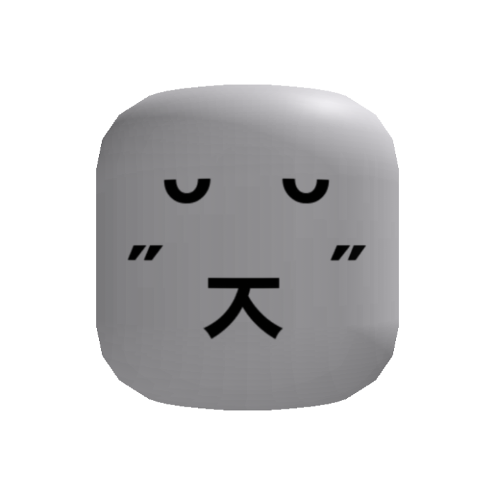 Sleepy Puppy Kaomoji Head
