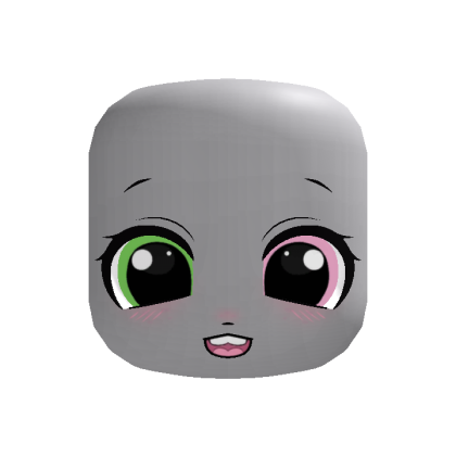 ♡ cute kawaii silly nerd face 🤓green pink🍀 thumbnail