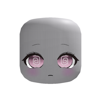 Pink Kawaii Anime Dreaming Girl Face