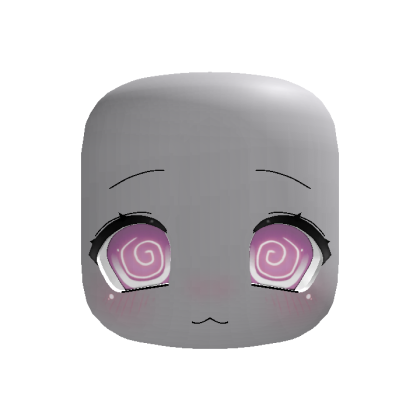 (Animated) Pink Cute Chibi Dizzy Face