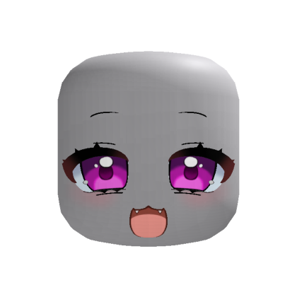 Purple Eyes Chibi Cute Anime Face