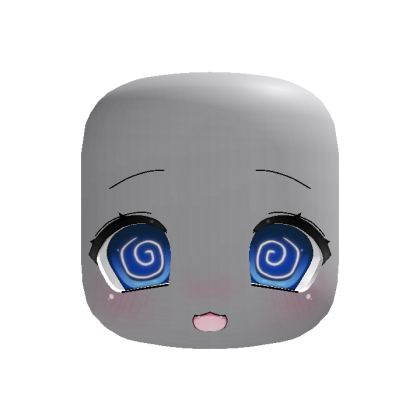 (Animated) Blue Cute Chibi Dizzy Face