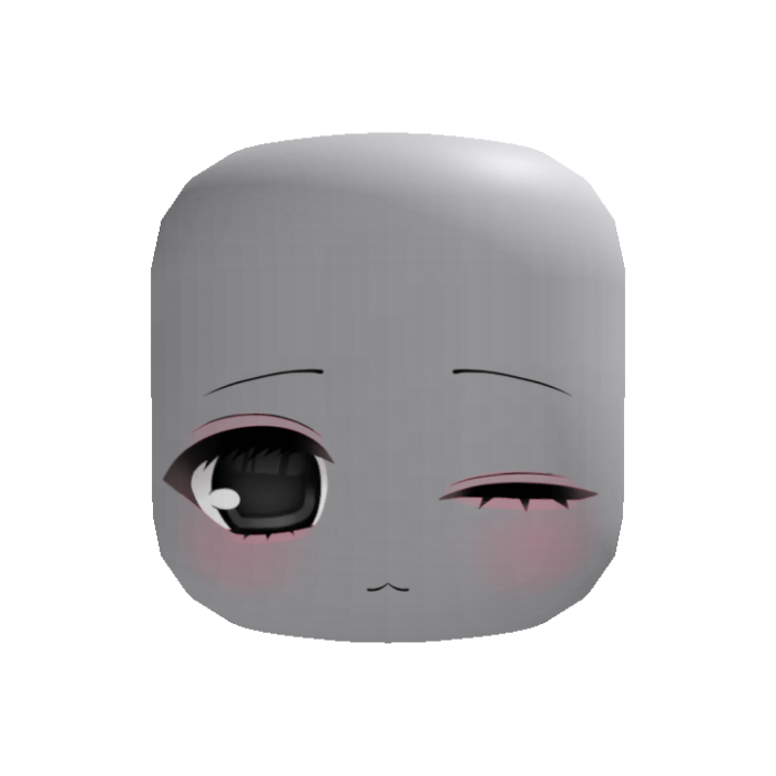 kawaii blinking chibi 2000s moe face