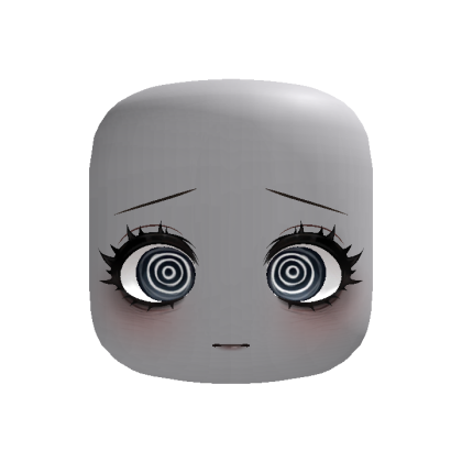 (FOLLOWING EYES) creepy spiral emo scared face