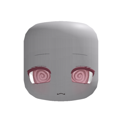 (animated) chibi pink spiral face kawaii blush