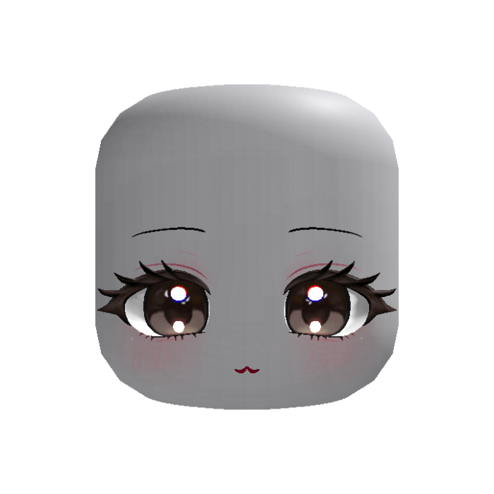 🍀Animated Cute Chibi Face(Brown)