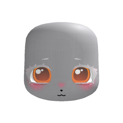 albino orange foxy kawaii kigurumi doll eyes head