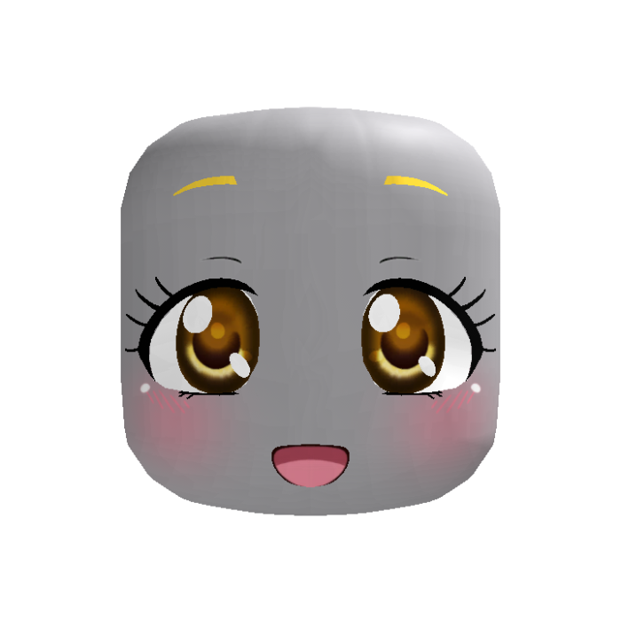 [ANIMATED] kawaii yellow nostalgic anime face