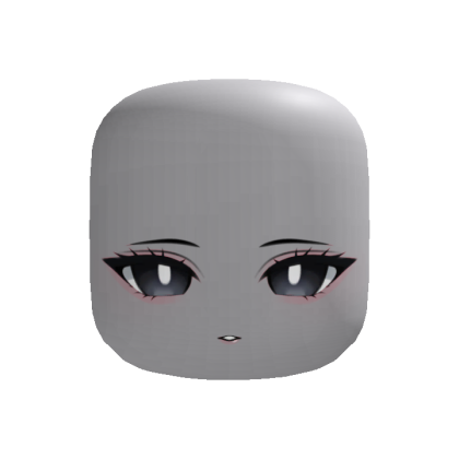 neutral anime chibi face (recolorable)