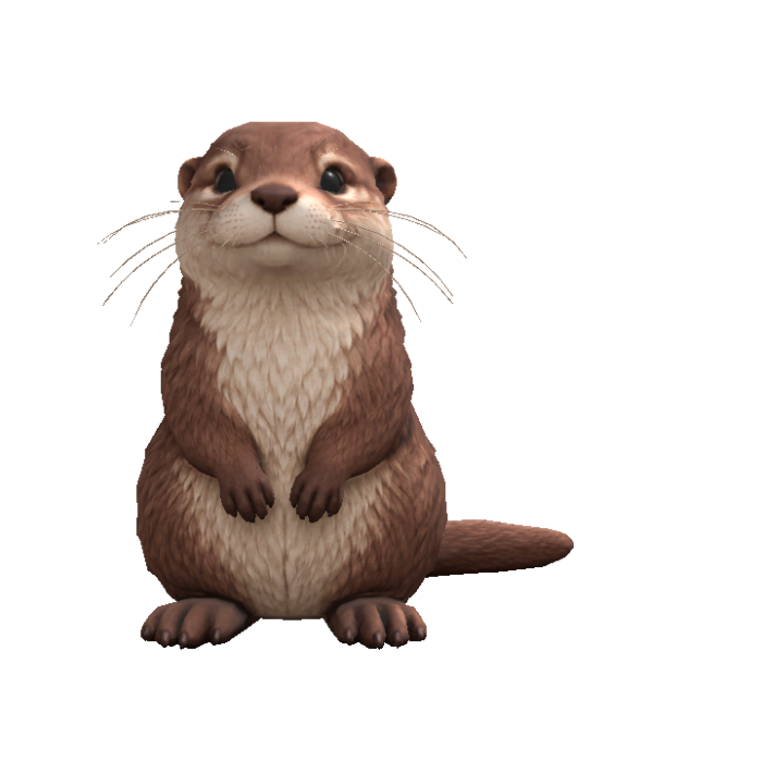Otter Head Following Eyes