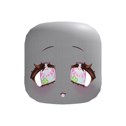 (Animated) Pink Cute Clover Chibi Dizzy Face