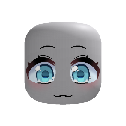 [Animated] Silly Blue-Eyed Cute Kawaii Face