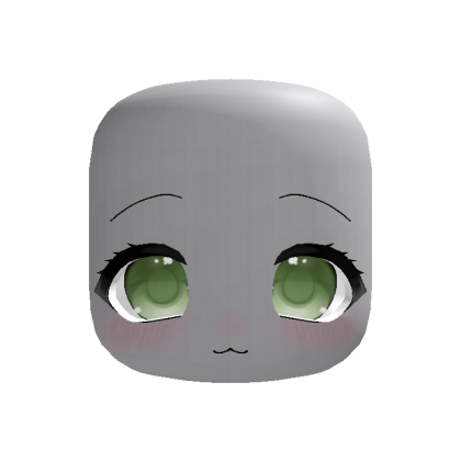 cute anime moe stare eyes in green (animated)