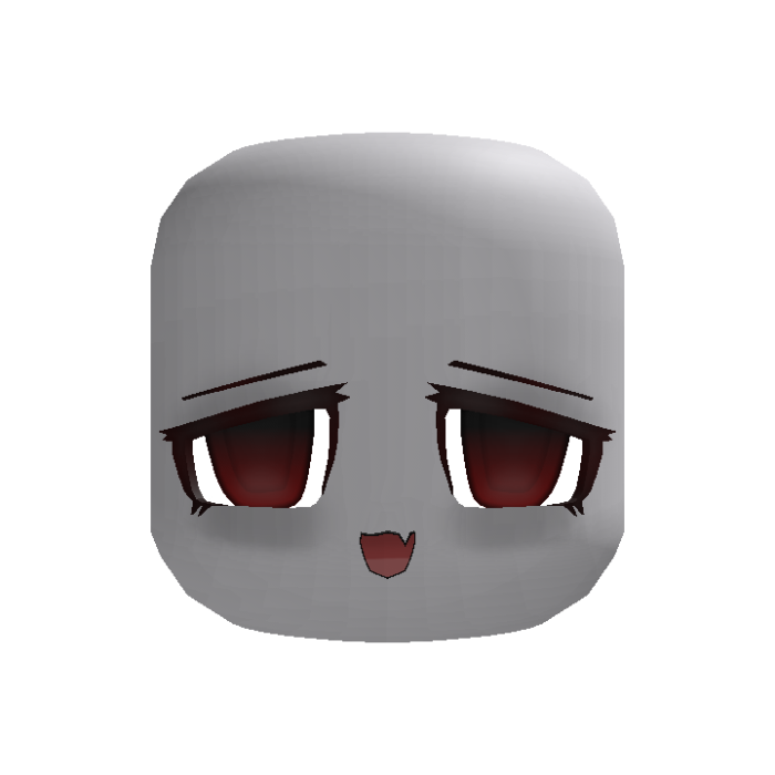 Cute Moe Red Kawaii Heart Face