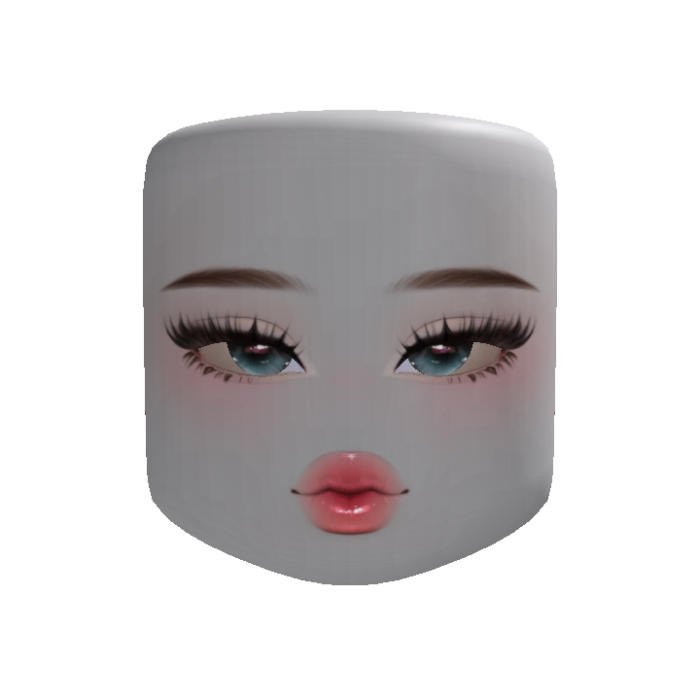 Cute Trendy Preppy Makeup Face V2 (Customizable)