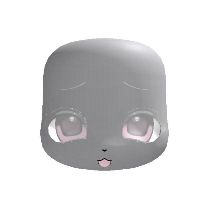 ♡ animated albino pink kigurumi furry fursuit head