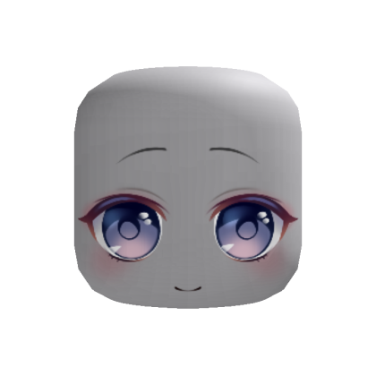 Animated cute anime doll face