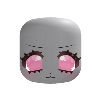 🐶 kawaii bashful puppy face in pink