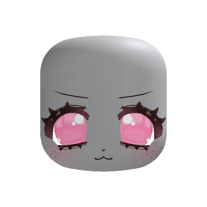 🐶 kawaii bashful puppy face in pink