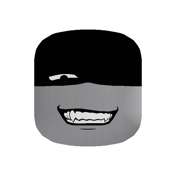 Shadowed Fang One Eye Smirk