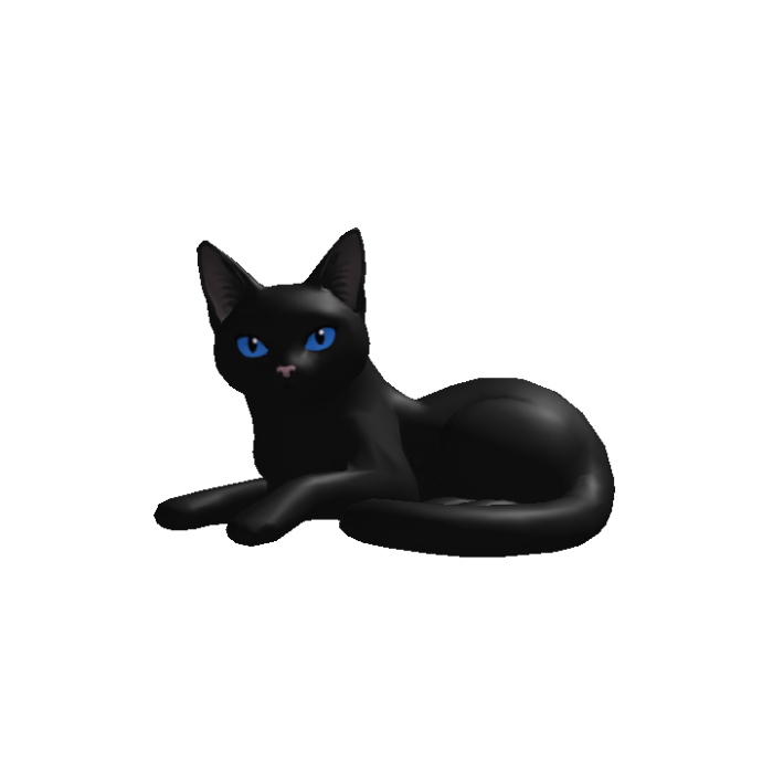 Cute Laying Cat Head