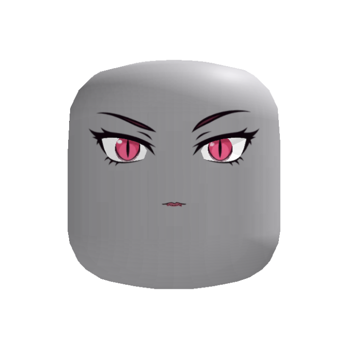 [Animated] Pink Demon Eyes Anime Face