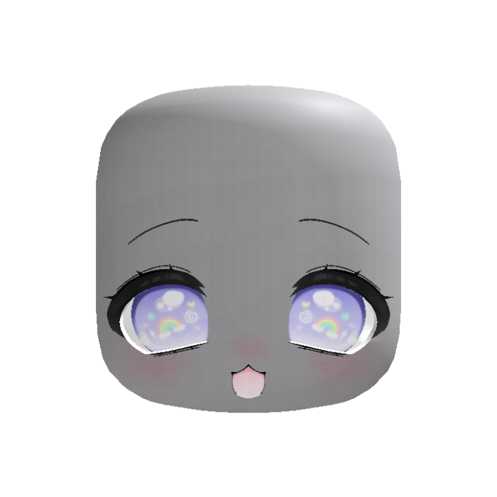 (Animated) Purple Cute Excited Face