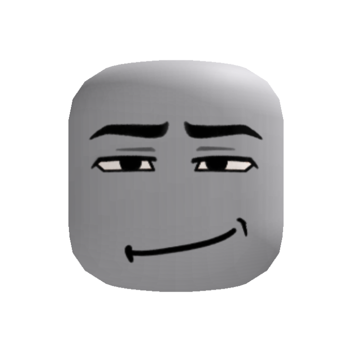 Relaxed Grin Man Face