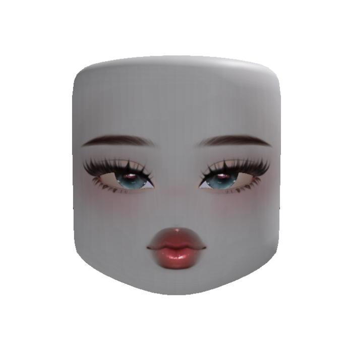 Cute Trendy Preppy Makeup Face V2 (Customizable)