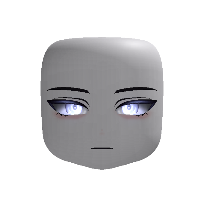 Anime Face w/ Luminous Violet Eyes