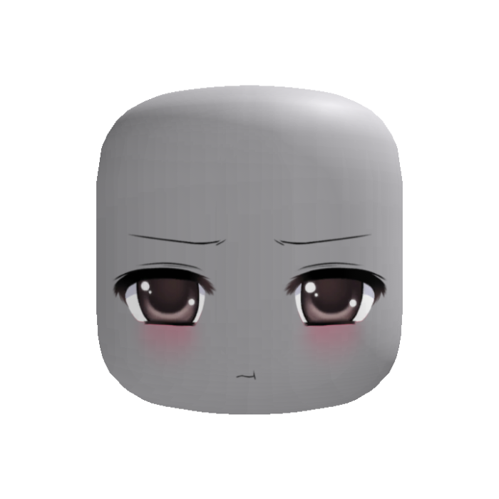 Flustered Blushing Moe Stare Face
