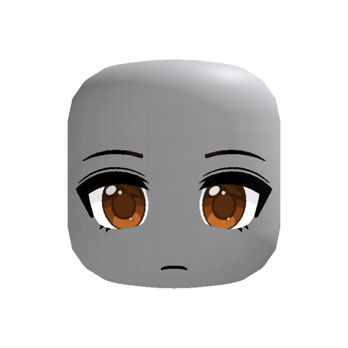 Brown Tired Eyes Cute Emo Sad Bored Anime Face