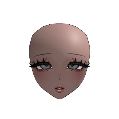 Elegant Pretty Anime Girl Face Deep (Recolorable)