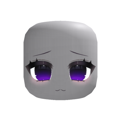(animated) Shy Anime Moe Stare in Purple